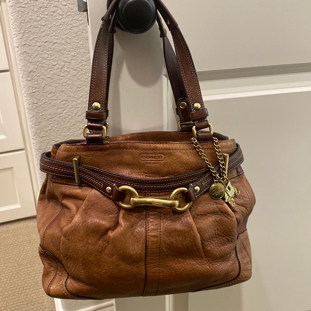 Buttery soft leather Coach purse